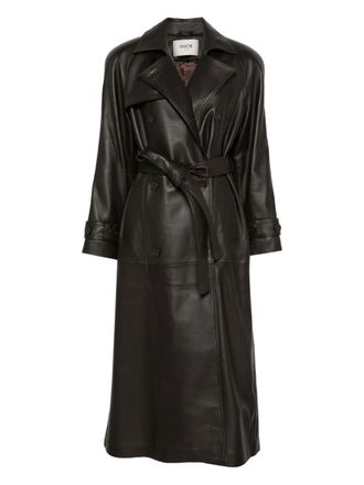 Ducie leather trench coat - women - Leather - XXS/XS - Brown