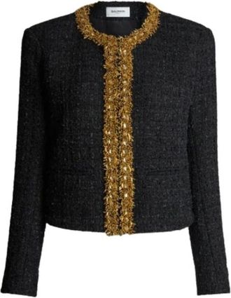 Balmain Mujer, Chaquetas, Negro, Talla: S