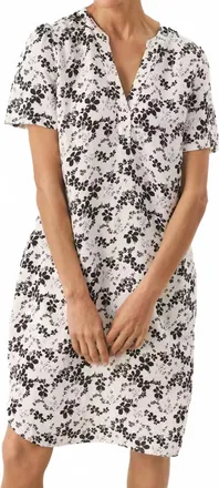 Part Two Aminase Dress In Black Flower Print