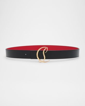 Christian Louboutin CL Logo Leather Belt