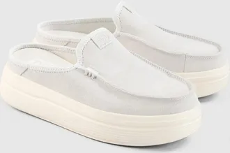 Hey Dude Austin Lift Classic 41272-030 Women Gray Slip On Platform Shoes JAX2100