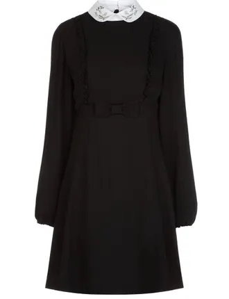 Vivetta Filigrana ruffle mini dress with collar Size M