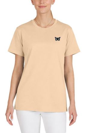 Dalix Butterfly Womens Relaxed Tee in Sand at Nordstrom, Size Xx-Large