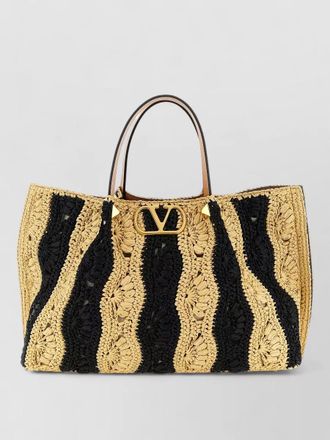 Valentino Garavani vlogo signature tote bag woven design