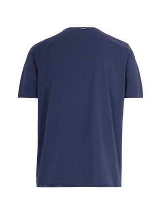 Herno Crew-Neck Cotton T-Shirt - Navy