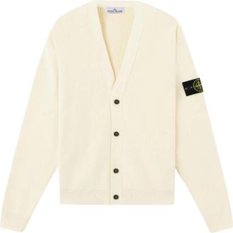 Stone Island V-hals Vest - Heren - Vesten - Geel - M - Truien & Vesten