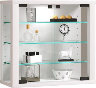 ebuy24 Ebuy24 - Vetrina in vetro vcm sospesa Vetrina vetrina con vetro di sicurezza esg Dimensioni: a. 40 x l. 43 x t. 18 cm Vetrina appesa vetro Moderno e