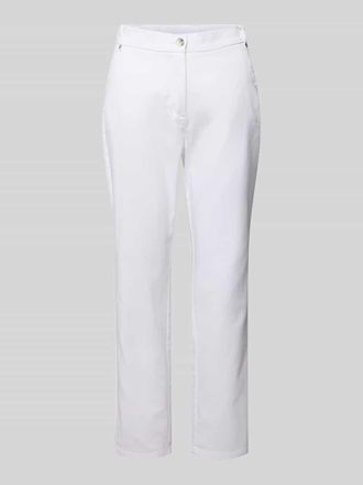 Toni Regular Fit Chino mit verk&uuml;rztem Schnitt Modell Sue in Weiss, Gr&ouml;&szlig;e 36