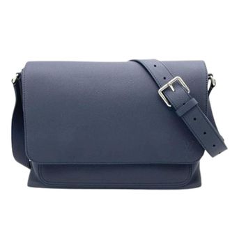 Louis Vuitton Pre-owned Shoulder Bag - Heren - Pre-owned - Blauw - Maat: ONE Size Leer