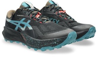 Asics Trailrunningschuh ASICS TRABUCO 14 Gore-Tex, Herren, Gr. 42,5, schwarz, misty pine, Synthetik, Schuhe Trailrunningschuh, wasserdicht, profiliertes Gum