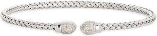 Meshmerise Diamond Woven Cuff Bracelet in White Gold at Nordstrom Rack