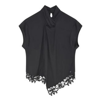 Gustav Vivian Lace Shirt - - Blouses & Shirts - Donna - Nero - XS