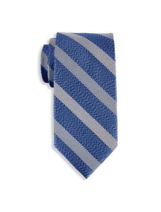 Michael Kors Big & Tall Jalan Striped Tie in Navy at Nordstrom, Size X-Large