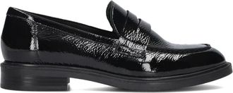 Vagabond Schoenen, Dames, Zwart, 42 EU, Wol, Zwarte leren loafers Amina 060