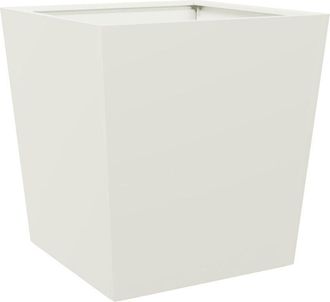 vidaXL Jardinera De Acero Blanca 50x50x50 Cm Vidaxl