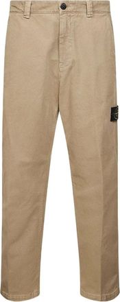 Stone Island logo-badge trousers - Neutrals