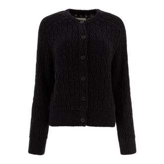 Loulou Studio Cardigans, female, Black, Size: XS Black Knitwear Chic Style