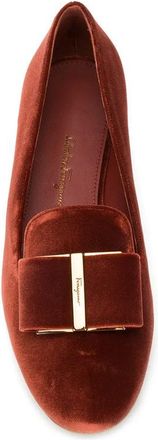 Ferragamo Ladies Orange Loafers, US Size 4.5