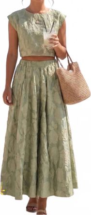 HYFVE Flora Affair Jacquard Set In Olive