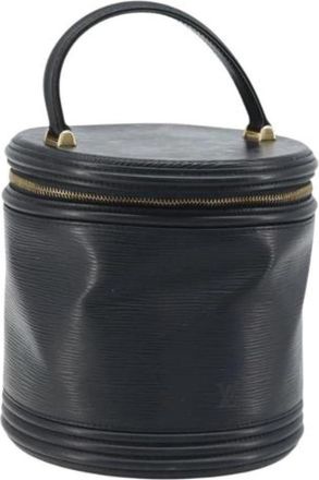 Louis Vuitton Pre-owned Leather Bucket Bag - Dames - Vintage Tas - Zwart - ONE Size - Leer - Vintage