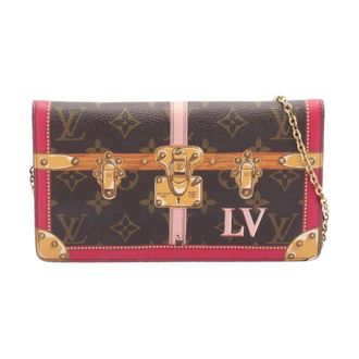 Louis Vuitton Pre-owned Chain Wallet - Dames - Pre-owned - Bruin - Maat: ONE Size