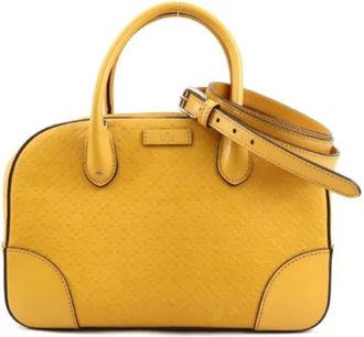 Gucci Pre-owned Handbags, female, Yellow, Size: ONE SIZE Pre-owned Leather gucci-bags
