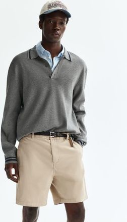 H&M Relaxed Fit Chino Shorts in Beige at Nordstrom, Size 32