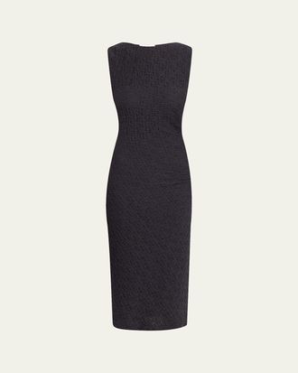 Vince Sleeveless Gathered-Waist Dress