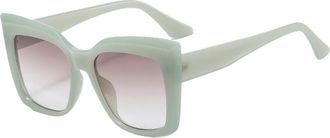 Generic Large Frame Mens Vacation Sunglasses Commuting Womens Outdoor Driving Sunglasses(Green)