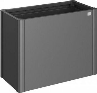 BIOHORT Jardinera Metalica Belvedere Maxi 77 Cmts De Alto X 50 Cmts Color Gris Cuarzo Metalico