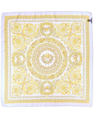 Versace Barocco Print Silk Scarf