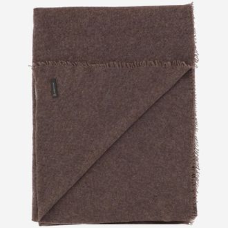 Faliero Sarti Womens Cashmere Scarf Adriel Brown Scarfs