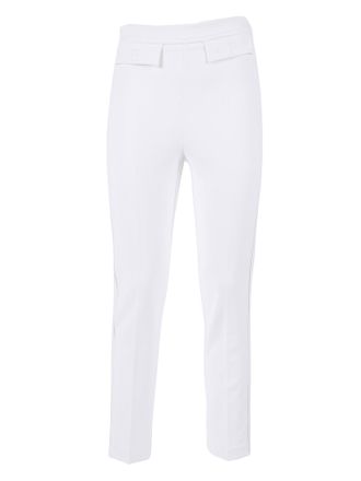 Elisabetta Franchi Cropped Tailored Minimalist Straight-Leg Pants