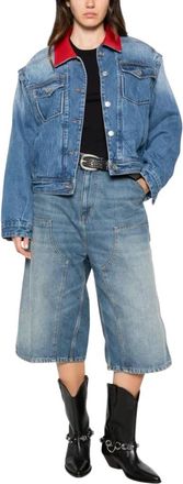 Isabel Marant Devyn Denim Jacket - Jackets - Mujer - Azul - S