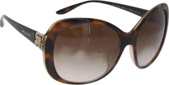 Bulgari Pre-owned Accessories, female, Brown, Size: ONE SIZE Pre-owned Vintage Sunglasses