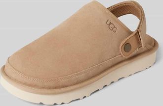 UGG Slides mit Fesselriemen Modell GOLDENCOAST CLOG II in Sand, Gr&ouml;&szlig;e 42