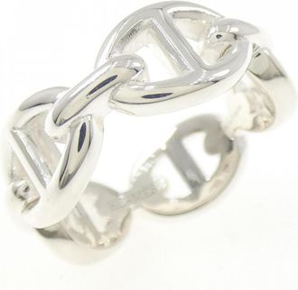 Herm&egrave;s Silver Silver 925 Band Ring (Pre-Owned)