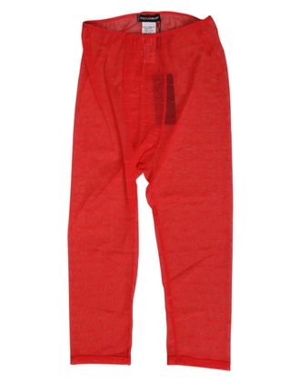 Dolce & Gabbana Red Logo Lace Tight Midi Trousers Womens Underwear