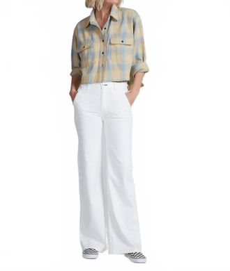ASKK NY Crosby Flannel Button-Down In Yellow