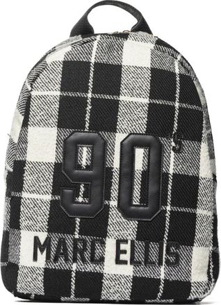 Marc Ellis Checked Backpack - Dames - Rugzakken - Zwart - ONE Size - Polyester - Tassen