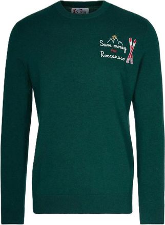 MC2 Saint Barth Heron Light Embry Sweatshirt - Heren - Ronde hals truien - Groen - XL - Wol - Truien & Vesten