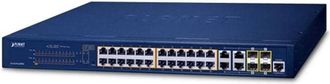 Planet Conmutador 802.3at De 24 Puertos 10/100/1000t Y 4 Puertos Gigabit Tp/sfp Gs421024p4c