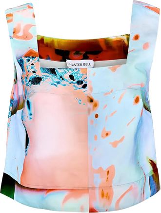 Hunter Bell Top Corby con stampa - Blu