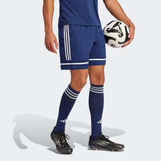 adidas Trainingsshorts ADIDAS PERFORMANCE SQUA25 SHO M, Damen, Gr. M, N-Gr, weiss (team navy blau 2, team navy blau 2, wei&szlig;), Obermaterial: 100% Polyester, H