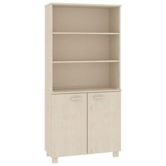 vidaXL Aparador Hamar Madera De Pino Maciza Marr&oacute;n Miel Vidaxl