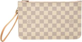 Louis Vuitton Pre-owned Neverfull Pouch - Dames - Vintage Clutch - Wit - ONE Size - Vintage