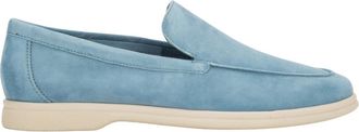 Frau Italiaanse Velours Loafers - Dames - Loafers - Blauw - 38 EU - Leer - Schoenen