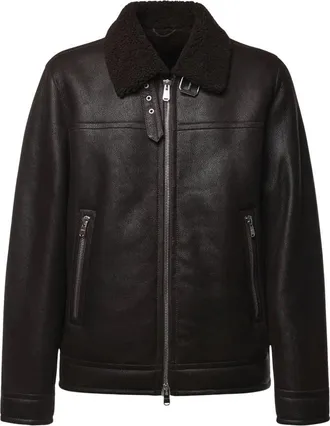 Dondup Jassen, Heren, Bruin, L, Faux Fur & Shearling Jassen