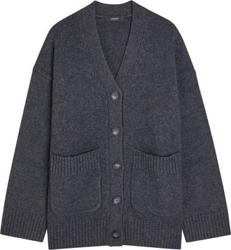 Joseph Cashmere Cardigan - Dark Grey - M (UK12 / M)