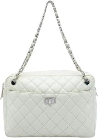 Chanel Pre-owned Reissue Shoulder Bag - Dames - Vintage Schoudertas - Wit - ONE Size - Leer - Vintage